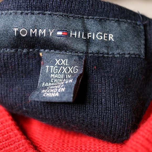 Tommy Hilfiger red pull over, no visible damage - Picture 4 of 5